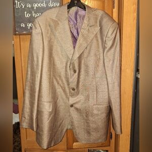 Earvin "Magic" Johnson Men's Blue Thread Accents Blazer In A Size 40R. EUC.